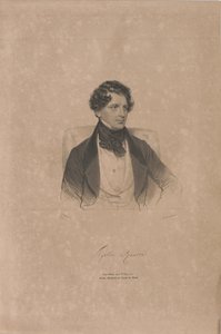 Oopperalaulaja Agostino Roveren muotokuva 1804-1865, 1839. tekijältä Josef Kriehuber