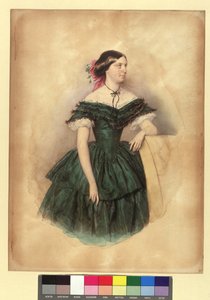 Violetta von Schmerling, avioit. Bienerth tekijältä Josef Kriehuber