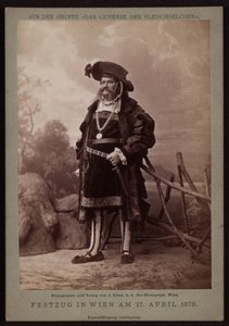 Jos. Ullmann, lihasavustaja Makart-paraatissa vuonna 1879