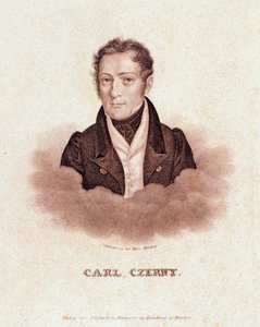Carl Czernyn muotokuva (litografia tekijältä Josef Nikolaus Kriehuber