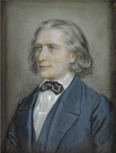 Franz Lisztin muotokuva 1811-1886, 1856 tekijältä Josef Nikolaus Kriehuber