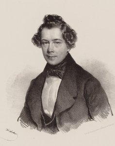 Säveltäjä Joseph Lannerin muotokuva 1801-1843, 1830. tekijältä Josef Nikolaus Kriehuber