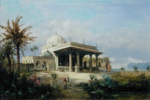 Scutari, Turkissa (öljy paneelissa)