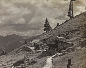 Albumi "Oma maailmansota - muistoja Lounaisrintamasta Kärntenissä, Italiassa, Trentino-Alto Adigessa) 31.3.1915-12.11.1918 - Josef Zohles Wien": sotilaskasarmi Alissa tekijältä Josef Zohles