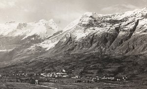 Albumi "Oma maailmansota - muistoja Lounaisrintamasta Kärntenissä, Italiassa, Trentino-Alto Adigessa) 31.3.1915-12.11.1918 - Josef Zohlen Wien": Mount Rombon (m/v kuva) tekijältä Josef Zohles