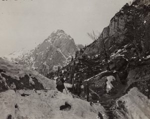 Albumi "Oma maailmansota - muistoja Lounaisrintamasta Kärntenissä, Italiassa, Trentino-Alto Adigessa) 31.3.1915-12.11.1918 - Josef Zohlen Wien": Rosskofel (Monte Cavallo) ( tekijältä Josef Zohles