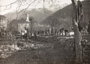 Albumi "Meine weltkriegs - Erinnerungen South-West Front (Kärnten, Italia, Etelä-Tiroli) (Minun maailmansota - muistoja Lounaisrintamasta Kärntenissä, Italiassa, Trentino-Alto Adige) 31.3.1915-12.11. 1918 - Josef Zohles Wien ": sotilaita työskentelemään yh
