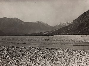 Albumi "Oma maailmansota - muistoja Lounaisrintamasta Kärntenissä, Italiassa, Trentino-Alto Adigessa) 31.3.1915-12.11.1918 - Josef Zohlen Wien": sota-alue (m/w kuva) tekijältä Josef Zohles