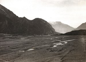 Albumi "Oma maailmansota - muistoja lounaisrintamasta Kärntenissä, Italiassa, Trentino-Alto Adigessa) 31.3.1915-12.11.1918 - Josef Zohlen Wien": Tagliamento-joki Mo:ssa tekijältä Josef Zohles