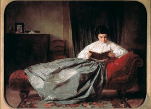 "" Albumin uusinta (?) "" Josep Duran i Rieran (1849-1928) maalaus. 1872. Barcelona, Katalonian kansallinen taidemuseo. tekijältä Josep Duran Riera