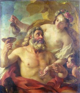 Jupiter, Hebe ja Amor tekijältä Joseph-Marie the Elder Vien