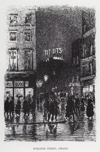 Burleigh Street, Strand (litho) tekijältä Joseph (after) Pennell