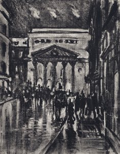 Haymarket-teatteri (litho) tekijältä Joseph (after) Pennell