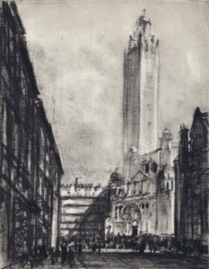 Katedraali, Westminster (litho) tekijältä Joseph (after) Pennell