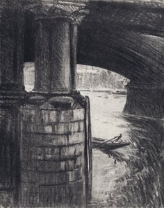Under Blackfriars (litho) tekijältä Joseph (after) Pennell