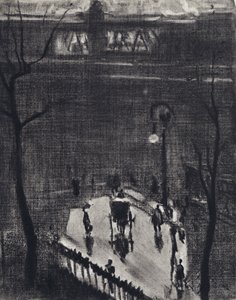 Under Charing Cross (litho) tekijältä Joseph (after) Pennell