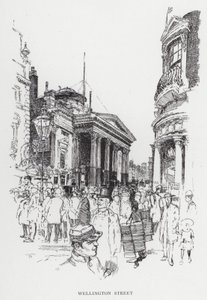 Wellington Street (litho) tekijältä Joseph (after) Pennell