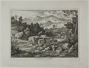 San Francesco di Civitellan luostari Sabine-vuorilla tekijältä Joseph Anton Koch