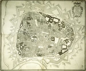Kaiverrettu Wienin suunnitelma, 1770 tekijältä Joseph Anton Nagel
