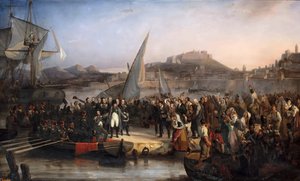 Napoleon lähti Elban saarelta 26. helmikuuta 1815 tekijältä Joseph Beaume