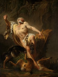 Milo of Croton (öljy kankaalle)