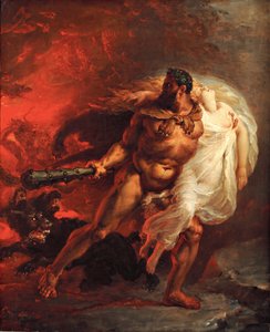 Hercules repii Alcesten pois helvetistä, noin 1806. tekijältä Joseph Boniface Franque