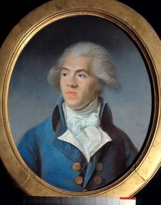 Antoine Pierre Joseph Marie Barnaven muotokuva, asianajaja, Ranskan vallankumouksen hahmo (1761-1793). Joseph Bozen pastelli (1744-1826)