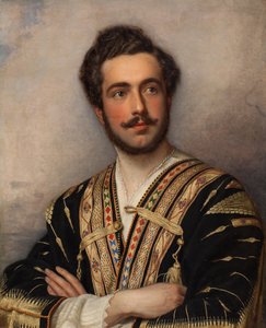 Prinssi Grigori Grigorjevitš Gagarinin muotokuva 1810-1893, 1837-1839. tekijältä Joseph Carl Stieler