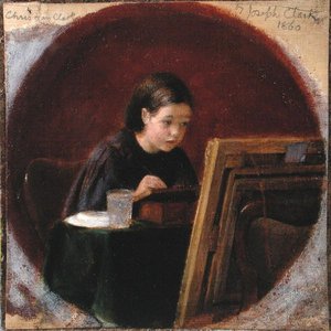 Christina Mary Clarkin muotokuva, n. 1860 (öljy kankaalle) tekijältä Joseph Clark