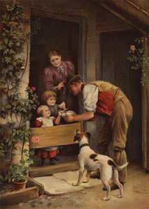"Ei ole paikkaa kuin koti" (chromolitho)