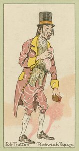 Job Trotter, Pickwick Papers (värilitografia) tekijältä Joseph Clayton (1856-1937) (after) Clarke