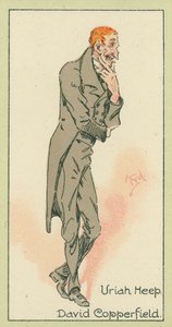 Uriah Heep, David Copperfield (värilitografia) tekijältä Joseph Clayton (1856-1937) (after) Clarke