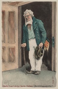 Old Peggotty, David Copperfield (väri litho)