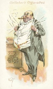 Rikkaruohon äänestäjät N:o 8 (värilitografia) tekijältä Joseph Clayton (1856 1937) Clarke