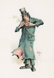 Codlin, kuvitus artikkelista "Character Sketches from Charles Dickens", n. 1890 tekijältä Joseph Clayton Clarke