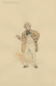 Harold Skimpole, n. 1920-luku (kynä ja muste wc:llä paperilla) tekijältä Joseph Clayton Clarke