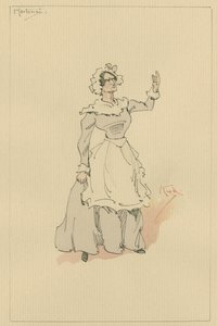 Hortense, noin 1920-luku (kynä ja muste wc:llä paperilla) tekijältä Joseph Clayton Clarke