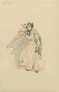 Neiti Harriet Carker, n. 1920-luku (kynä ja muste wc:llä paperilla) tekijältä Joseph Clayton Clarke