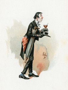 Mr Stiggins, kuvitus artikkelista "Character Sketches from Charles Dickens", n. 1890 tekijältä Joseph Clayton Clarke