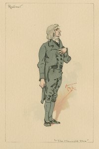 Redlaw - Kummitusmies ja kummituksen kauppa, noin 1920-luku (kynä ja muste wc:llä paperilla) tekijältä Joseph Clayton Clarke