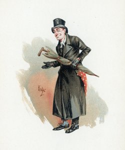 Sampson Brass, kuvitus artikkelista "Character Sketches from Charles Dickens", n. 1890