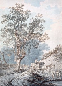 Kärry ja hevonen, 1700-luku. tekijältä Joseph Constantine Stadler