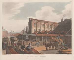 Leadenhall Market, 1. tammikuuta 1809, 1. tammikuuta 1809. tekijältä Joseph Constantine Stadler
