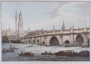 London Bridge vanha, Lontoo, 1790