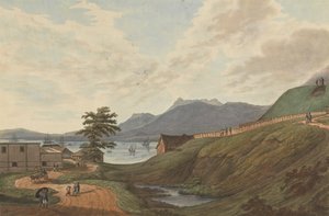 Spongy Lampu Hills Fort Marlborough, Bengkulu, Sumatera, 1799 tekijältä Joseph Constantine Stadler