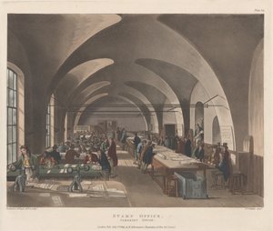 Postimerkkitoimisto, Somerset House, 1. heinäkuuta 1809, 1. heinäkuuta 1809. tekijältä Joseph Constantine Stadler