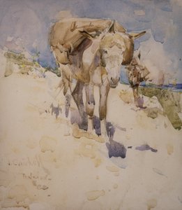 Huonekalut ja erilaiset esineet 1100- ja 1300-luvuilta tekijältä Joseph Crawhall