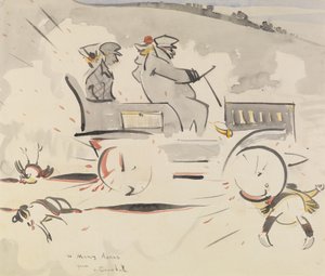 Road Hog (pesu paperille) tekijältä Joseph Crawhall