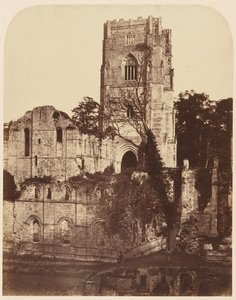 Fountains Abbey. Kirkko ja kapitulitalo, 1850-luku.