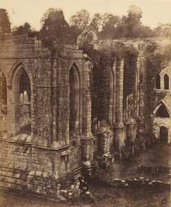 Fountains Abbey. Ruokasali ja keittiö, 1850-luku.